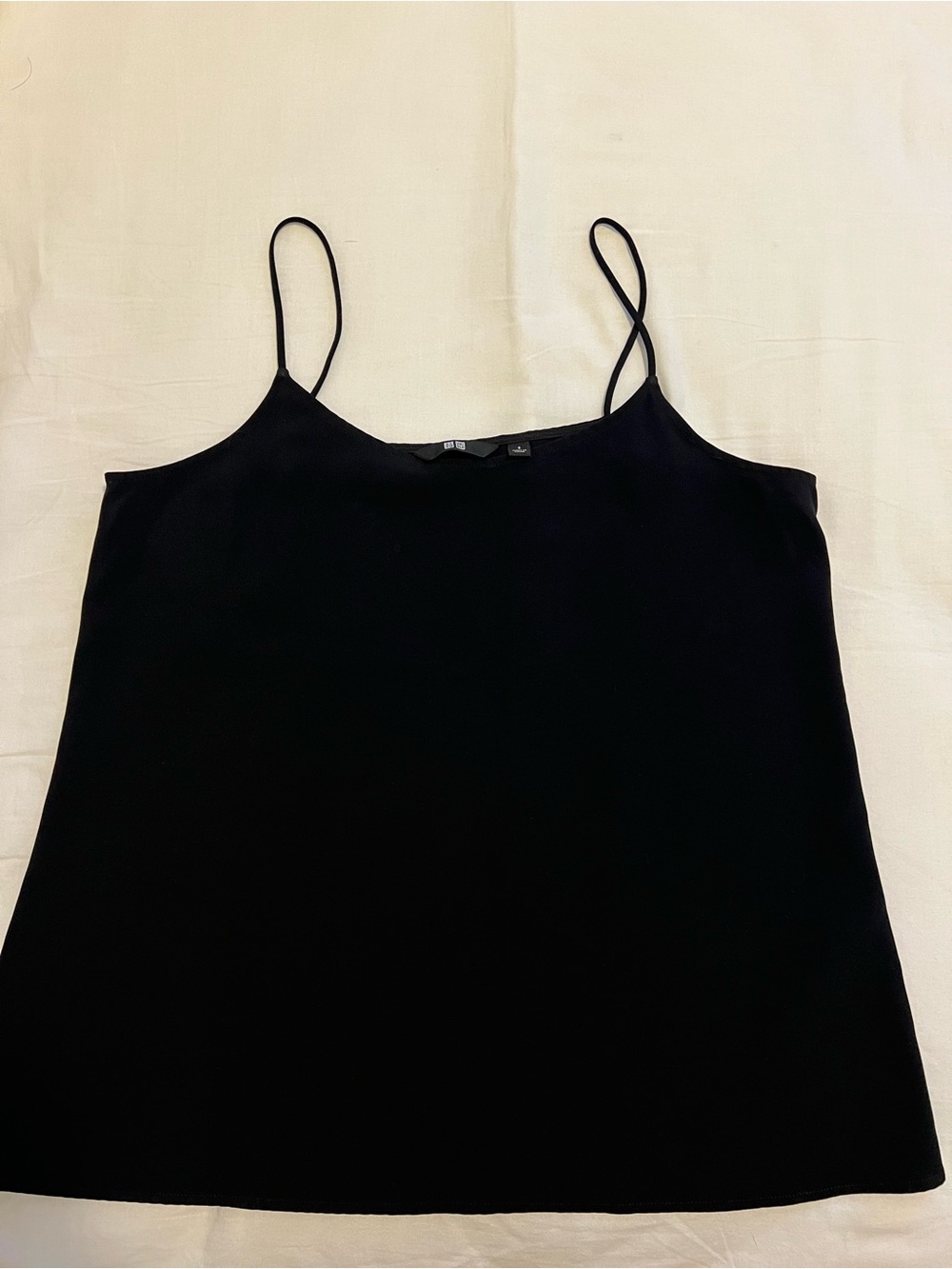 Uniqlo Black Spaghetti-Strap Cami Top